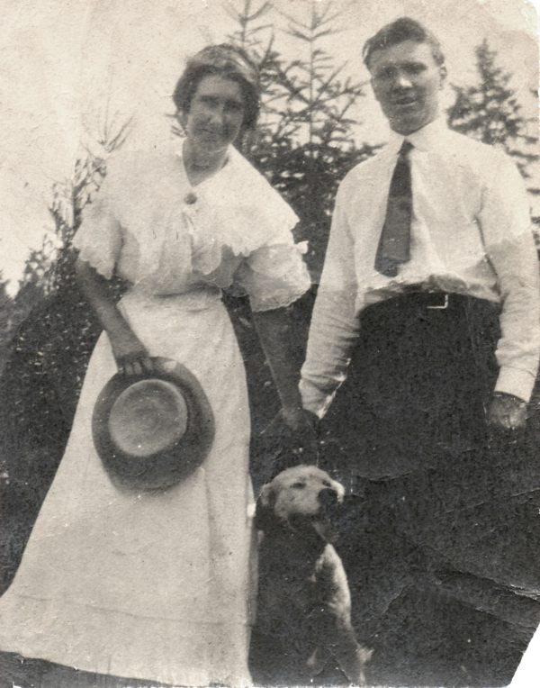 Louise and John with their dog